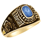 113 Girl's Personalized Square Class Ring
